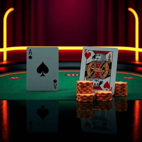 Blackjack table