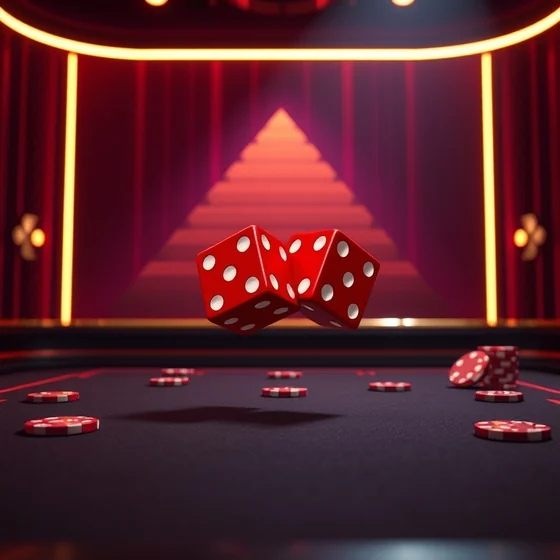 Craps dice table